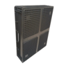 Emtrade Stapelbak 800x600x168 mm, donkergrijs PP kunststof, gesloten, gebruikt, 4 handgrepen