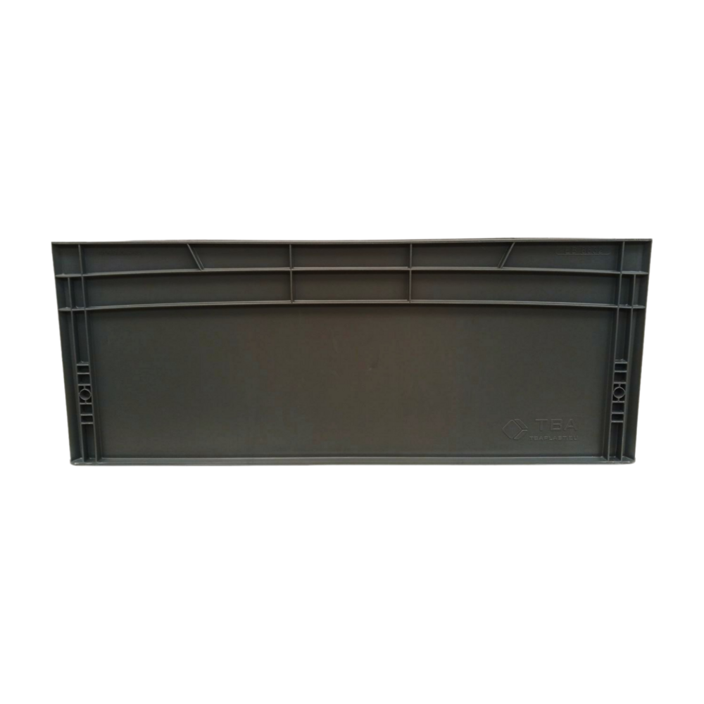 Emtrade Stapelbak 800x600x320 mm, donkergrijs pp kunststof, nieuw