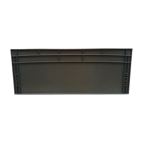 Emtrade Stapelbak 800x600x320 mm, donkergrijs pp kunststof, nieuw