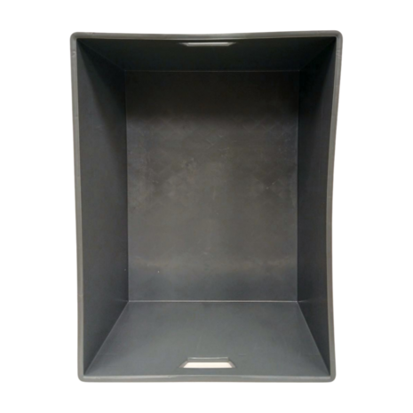 Emtrade Stapelbak 800x600x420 mm, donkergrijs pp kunststof, nieuw Emtrade Stapelbak 800x600x420 mm, donkergrijs pp kunststof, nieuw