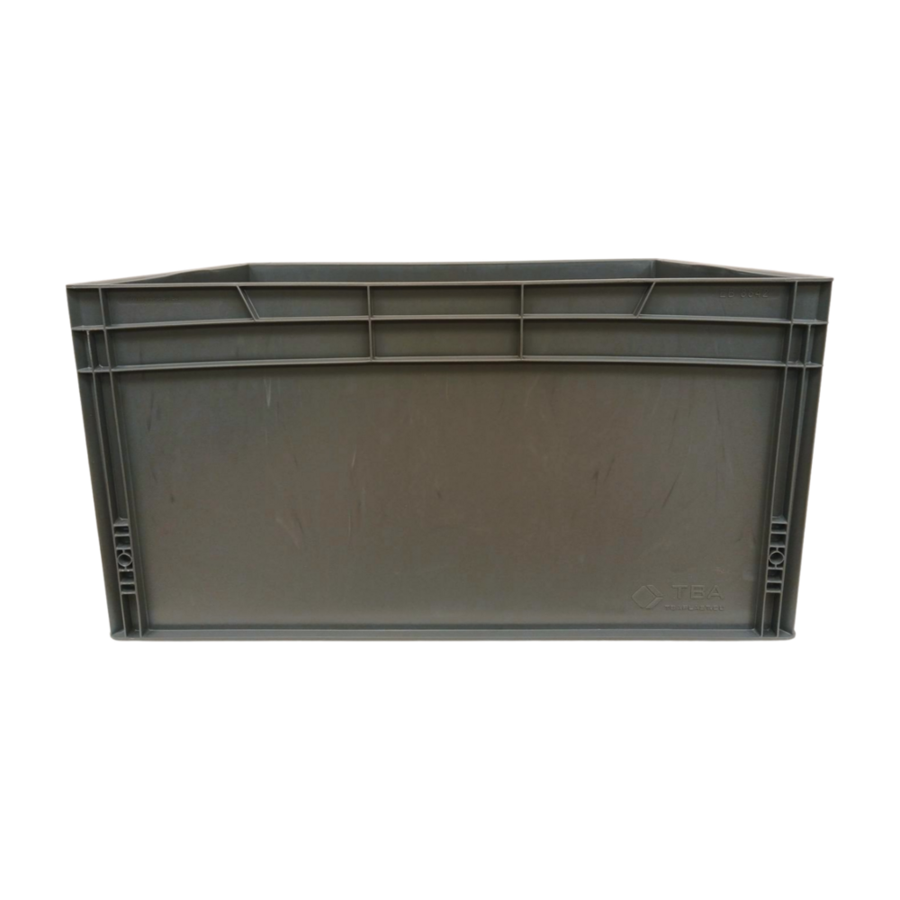 Emtrade Stapelbak 800x600x420 mm, donkergrijs pp kunststof, nieuw Emtrade Stapelbak 800x600x420 mm, donkergrijs pp kunststof, nieuw