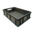 Emtrade Stapelbak 600x400x155 mm, euronorm open handvat, donkergrijs pp, gebruikt Emtrade Stapelbak 600x400x155 mm, euronorm open handvat, donkergrijs pp, gebruikt