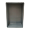 Emtrade Stapelbak 600x400x155 mm, euronorm gesloten handvat, donkergrijs pp, gebruikt Emtrade Stapelbak 600x400x155 mm, euronorm gesloten handvat, donkergrijs pp, gebruikt