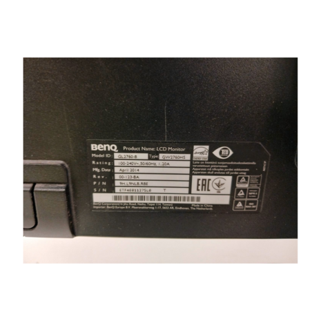 Benq BENQ GL270-B 27 inch monitor, 1080p, Gebruikt Benq BENQ GL270-B 27 inch monitor, 1080p, Gebruikt