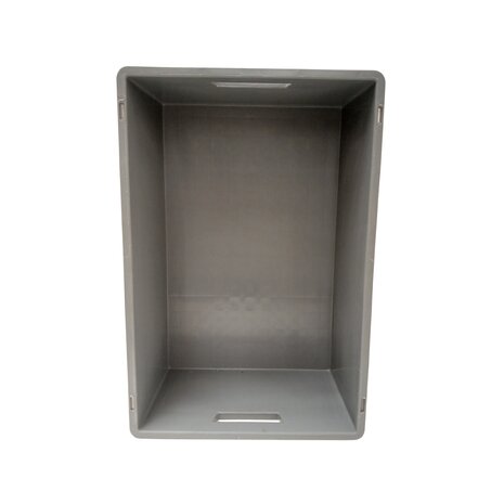 Emtrade (Nieuw) Stapelbak, 600x400x220 mm, euronorm, grijs kunststof, nieuw Emtrade (Nieuw) Stapelbak, 600x400x220 mm, euronorm, grijs kunststof, nieuw