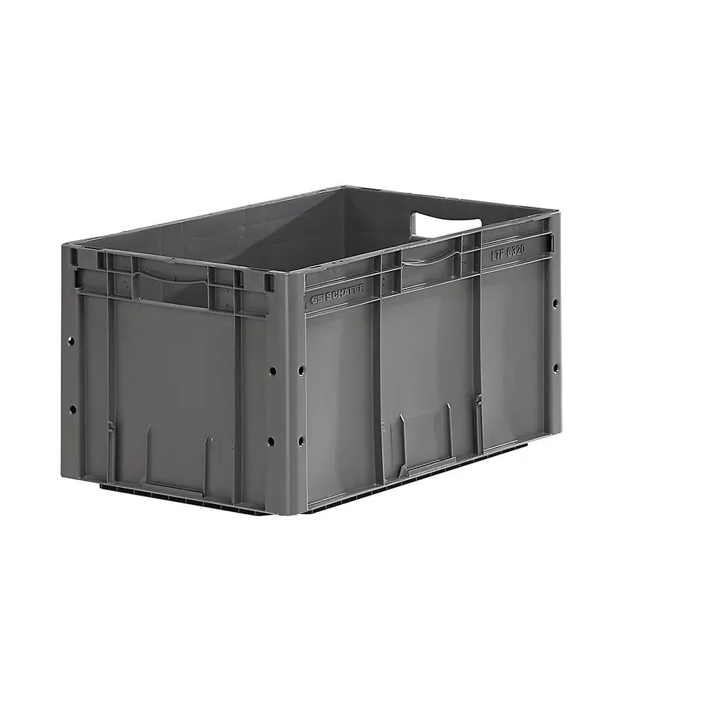 SSI Schafer Stapelbak, 600x400x320 mm, euronorm, grijs kunststof, licht gebruikt SSI Schafer Stapelbak, 600x400x320 mm, euronorm, grijs kunststof, licht gebruikt
