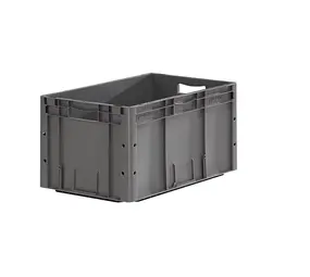 SSI Schafer Stapelbak, 600x400x320 mm, euronorm, grijs kunststof, licht gebruikt SSI Schafer Stapelbak, 600x400x320 mm, euronorm, grijs kunststof, licht gebruikt