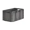 SSI Schafer Stapelbak, 600x400x320 mm, euronorm, grijs kunststof, licht gebruikt SSI Schafer Stapelbak, 600x400x320 mm, euronorm, grijs kunststof, licht gebruikt