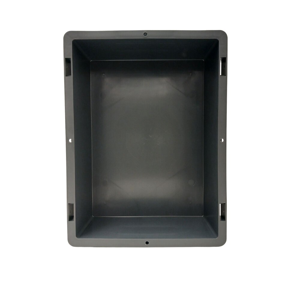 Emtrade (Nieuw) Stapelbak, 400x300x120 mm, euronorm, donkergrijs pp kunststof, nieuw