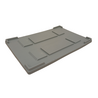 Emtrade (Nieuw) Oplegdeksel voor palletbox, 1200x800 mm, grijs pp, nieuw