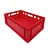 Embox Vleeskrat, 600x400x200 mm, euronorm, rood kunststof, nieuw Embox Vleeskrat, 600x400x200 mm, euronorm, rood kunststof, nieuw