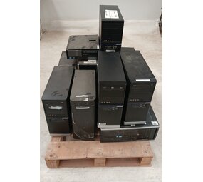 Emtrade Partij gebruikte desktops, diverse modellen, voor revisatie of onderdelen, gebruikt