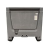 Auer Palletbox, 1200x800x790 mm, gesloten, 4 poten, HD-PE, zilvergrijs/zwart, gebruikt Auer Palletbox, 1200x800x790 mm, gesloten, 4 poten, HD-PE, zilvergrijs/zwart, gebruikt