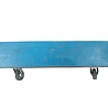Emtrade Kunststof Dolly, 801x601x190 mm, 4 zwenkwielen, blauw, stapelbaar, gebruikt