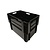 Embox Nestbare Stapelkrat, 600x400x420 mm, euronorm, zwart kunststof, nieuw Embox Nestbare Stapelkrat, 600x400x420 mm, euronorm, zwart kunststof, nieuw