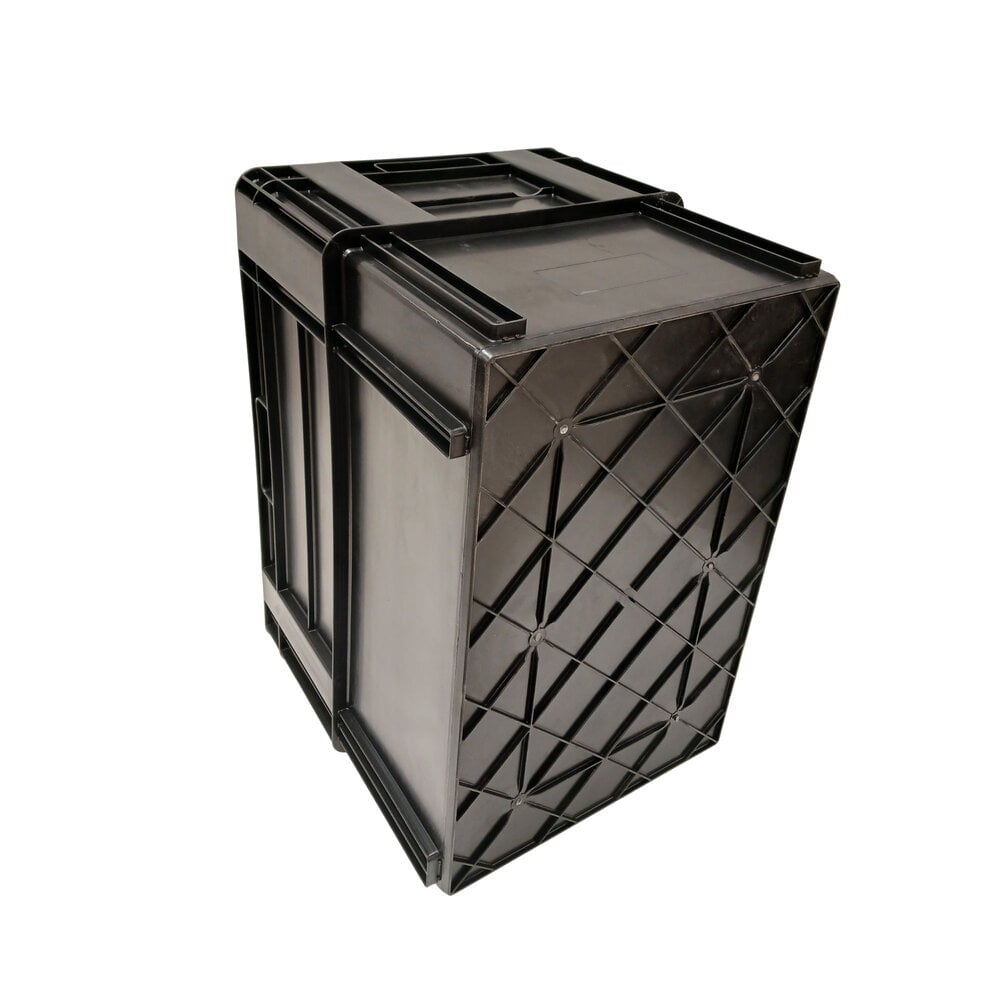 Embox Nestbare Stapelkrat, 600x400x420 mm, euronorm, zwart kunststof, nieuw Embox Nestbare Stapelkrat, 600x400x420 mm, euronorm, zwart kunststof, nieuw