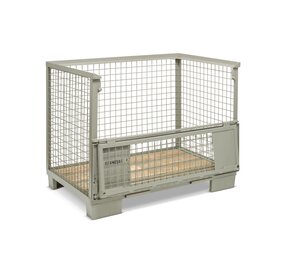 Gaascontainer/ gitterbox met 1 klep 1240x835x970mm, gebruikt Gaascontainer/ gitterbox met 1 klep 1240x835x970mm, gebruikt