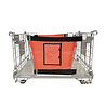 Sufilog Sufilog Maxi Draadcontainer, 122x80x82 cm, Metaal, Oranje stofinzet, Gebruikt Sufilog Sufilog Maxi Draadcontainer, 122x80x82 cm, Metaal, Oranje stofinzet, Gebruikt