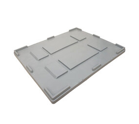 Emtrade (Nieuw) Oplegdeksel voor palletbox, 1200x1000 mm, grijs pp, nieuw Emtrade (Nieuw) Oplegdeksel voor palletbox, 1200x1000 mm, grijs pp, nieuw