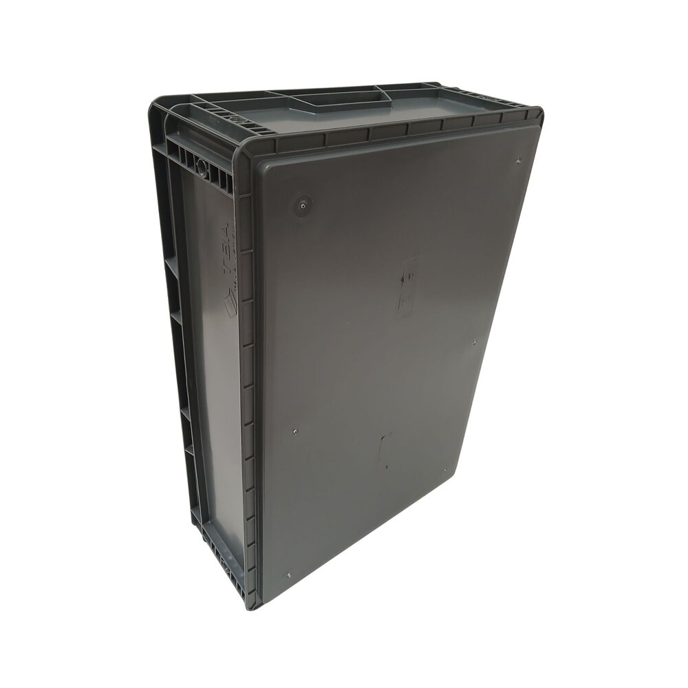 Emtrade (Nieuw) Stapelbak 600x400x170 mm, Euronorm, donkergrijs, PP, nieuw