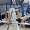 Emtrade Industrieel Indoor Hekwerk / Veiligheidsafrastering met 2 Schuifpoorten - Gebruikt Emtrade Industrieel Indoor Hekwerk / Veiligheidsafrastering met 2 Schuifpoorten - Gebruikt