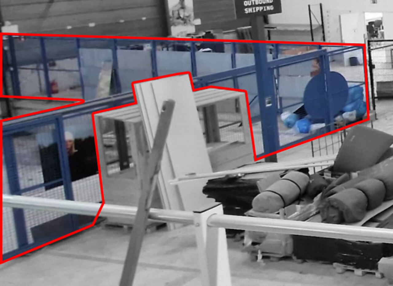 Emtrade Industrieel Indoor Hekwerk / Veiligheidsafrastering met 2 Schuifpoorten - Gebruikt Emtrade Industrieel Indoor Hekwerk / Veiligheidsafrastering met 2 Schuifpoorten - Gebruikt