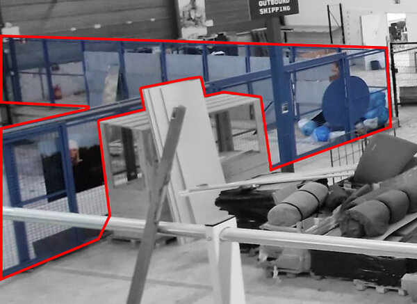 Emtrade Industrieel Indoor Hekwerk / Veiligheidsafrastering met 2 Schuifpoorten - Gebruikt Emtrade Industrieel Indoor Hekwerk / Veiligheidsafrastering met 2 Schuifpoorten - Gebruikt