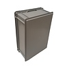 Emtrade Stapelbak 600x400x230 mm, euronorm, met scharnierdeksel, gesloten bodem, grijs pp kunststof, gebruikt Emtrade Stapelbak 600x400x230 mm, euronorm, met scharnierdeksel, gesloten bodem, grijs pp kunststof, gebruikt