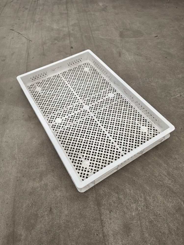 Emtrade (Nieuw) Stapelkrat, 600x400x60 mm, euronorm, wit pp, nieuw