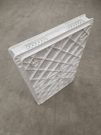 Emtrade (Nieuw) Stapelkrat, 600x400x60 mm, euronorm, wit pp, nieuw