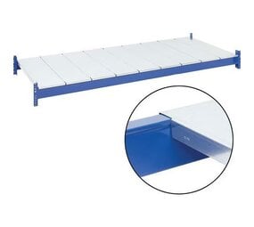 EMRACK Legbord voor palletstelling verzinkt D1100 x B300mm, gebruikt EMRACK Legbord voor palletstelling verzinkt D1100 x B300mm, gebruikt