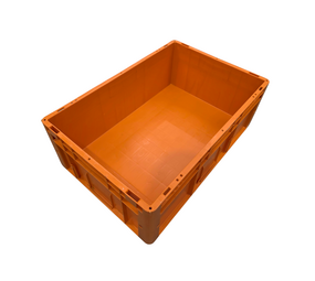 SSI Schafer Stapelbak 600x400x220 mm, LTF 6220 VS01, oranje pp kunststof, gebruikt SSI Schafer Stapelbak 600x400x220 mm, LTF 6220 VS01, oranje pp kunststof, gebruikt