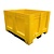 Schoeller Allibert Palletbox MaxiLog, 1200x1000x760mm, tweede keus 3 sledes- Geel Schoeller Allibert Palletbox MaxiLog, 1200x1000x760mm, tweede keus 3 sledes- Geel