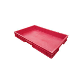 Emtrade Stapelbak 600x400x70 rood PP levensmiddelgeschikt gebruikt Emtrade Stapelbak 600x400x70 rood PP levensmiddelgeschikt gebruikt