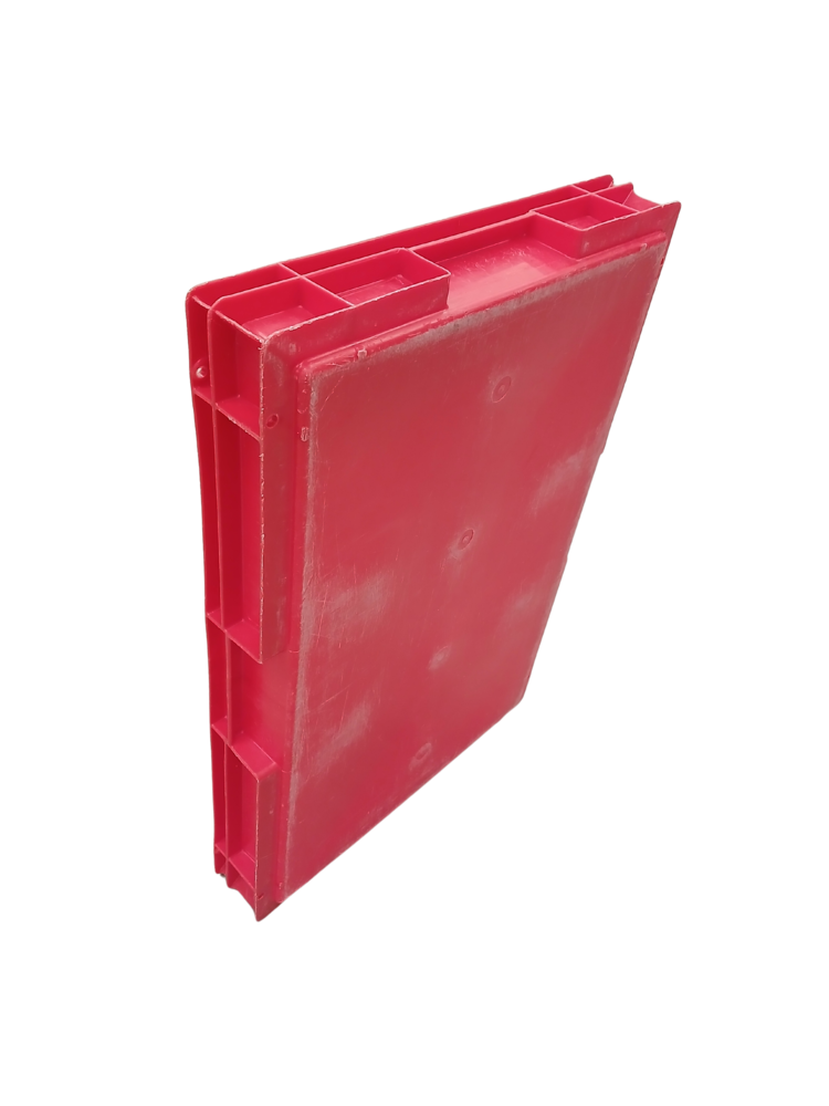 Emtrade Stapelbak 600x400x70 rood PP levensmiddelgeschikt gebruikt Emtrade Stapelbak 600x400x70 rood PP levensmiddelgeschikt gebruikt