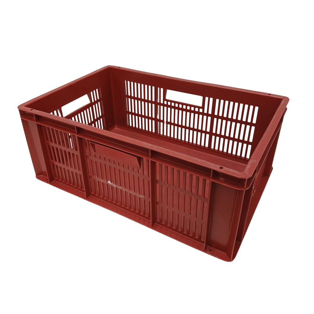 Emtrade Stapelbak 600x400x235 mm, rood kunststof, gebruikt