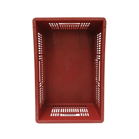 Emtrade Stapelbak 600x400x235 mm, rood kunststof, gebruikt