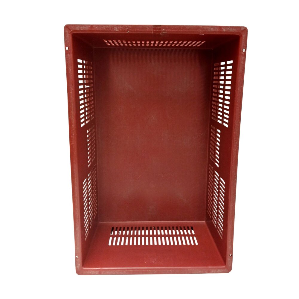 Emtrade Stapelbak 600x400x235 mm, rood kunststof, gebruikt