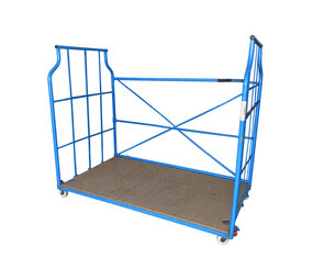 Cordes Corlette/meubelwagen MC-250.517 - 2500x1150x1800mm L-frame nestbaar en stapelbaar, blauw, gebruikt Cordes Corlette/meubelwagen MC-250.517 - 2500x1150x1800mm L-frame nestbaar en stapelbaar, blauw, gebruikt