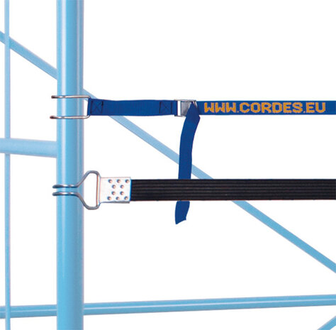 Cordes Corlette/meubelwagen MC-200.501 - 2000x1150x1800mm L-frame nestbaar en stapelbaar, blauw, gebruikt Cordes Corlette/meubelwagen MC-200.501 - 2000x1150x1800mm L-frame nestbaar en stapelbaar, blauw, gebruikt