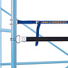 Cordes Corlette/meubelwagen MC-200.501 - 2000x1150x1800mm L-frame nestbaar en stapelbaar, blauw, gebruikt Cordes Corlette/meubelwagen MC-200.501 - 2000x1150x1800mm L-frame nestbaar en stapelbaar, blauw, gebruikt
