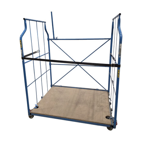 Cordes Corlette/meubelwagen MC-150.517 - 1500x1150x1800mm L-frame nestbaar en stapelbaar, blauw, gebruikt
