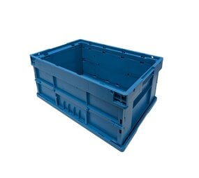 UTZ Vouwkrat 600x400x280 mm, blauw pp kunststof