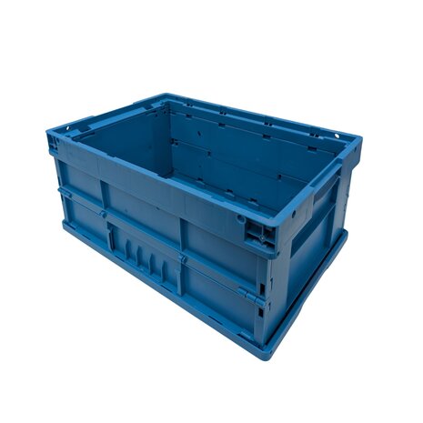 UTZ Vouwkrat 600x400x280 mm, blauw pp kunststof