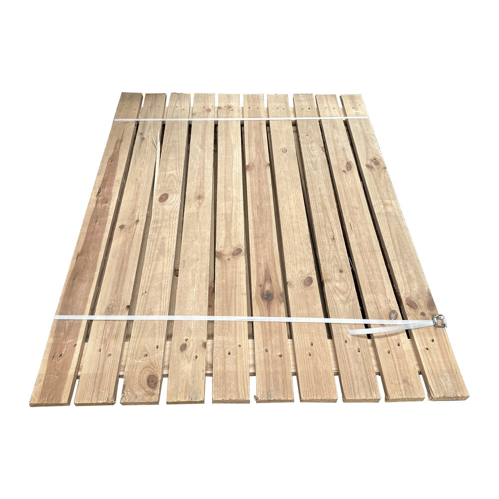 Emtrade Vurenhouten vlonder 880x1100x20mm 90% gesloten, gebruikt Emtrade Vurenhouten vlonder 880x1100x20mm 90% gesloten, gebruikt
