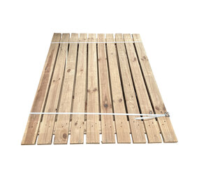 Emtrade Vurenhouten vlonder 880x1100x20mm 90% gesloten, gebruikt