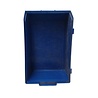 Emtrade Magazijbak met grijpopening, 500x300x190 mm, blauw pp, gebruikt Emtrade Magazijbak met grijpopening, 500x300x190 mm, blauw pp, gebruikt
