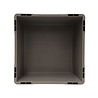 Emtrade Stapelbak, 400x400x220 mm, grijs kunststof, gebruikt Emtrade Stapelbak, 400x400x220 mm, grijs kunststof, gebruikt