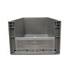 Emtrade Stapelbak met luik en deksel 600x400x270 mm grijs PP levensmiddelgeschikt Emtrade Stapelbak met luik en deksel 600x400x270 mm grijs PP levensmiddelgeschikt