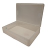 Emtrade Stapelbak met deksel 600x400x120 mm, transparant PP05, gebruikt Emtrade Stapelbak met deksel 600x400x120 mm, transparant PP05, gebruikt